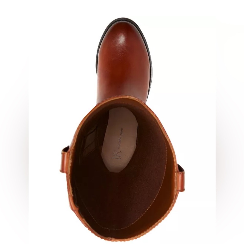 I.N.C. International Concepts Fawne Cognac Leather Knee High Riding Boots (NIB) - Picture 9 of 13